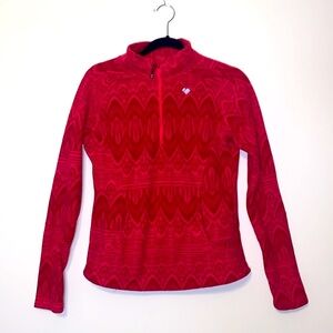 Obermeyer 3/4 Zip Long Sleeve Fleece Jacket